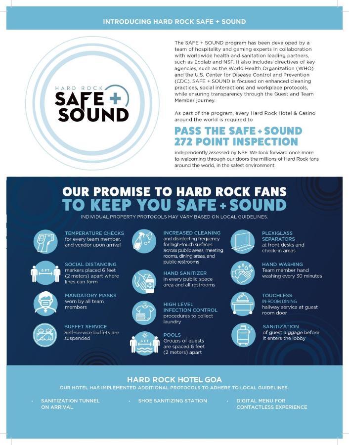 Hard Rock Hotel Goa Calangute Esterno foto Safe and Sound Club Promise